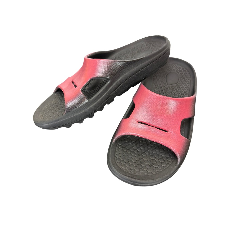 Spenco Red Total Support Slide Sandal Size W9/M8 Unisex Comfort